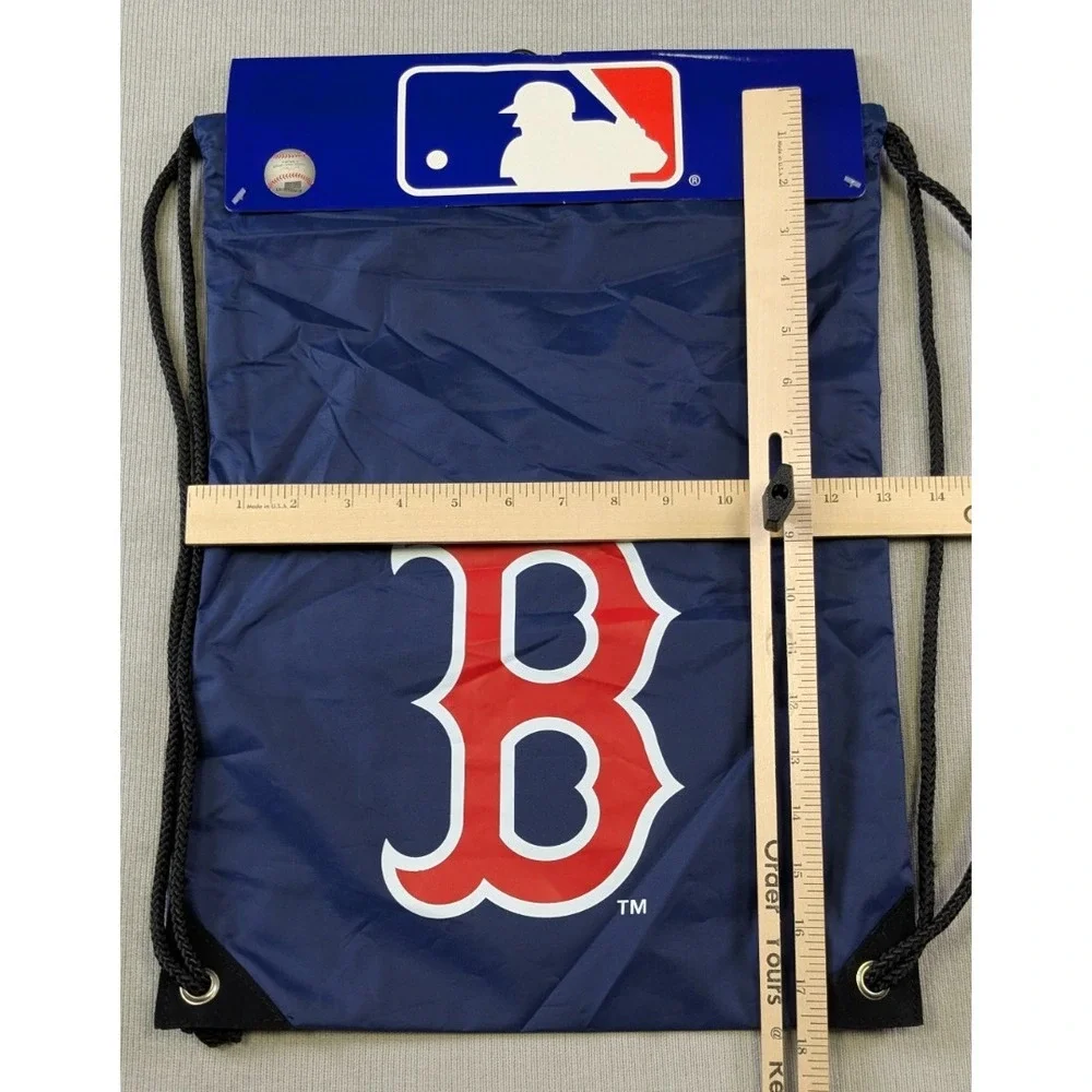 Boston Red Sox Backpack Blue New School Drawstring Sack Travel One Size Boys MLB